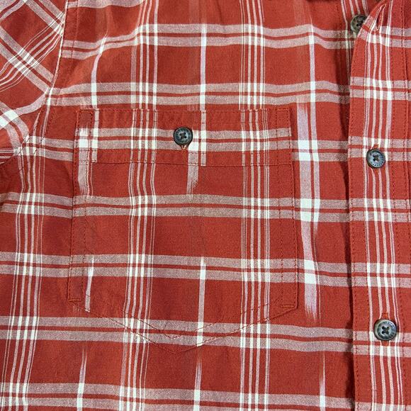 Toad & Co Smythy Shirt Space Dye Red Clay Organic Cotton Mens M Gorpcore - Picture 3 of 8